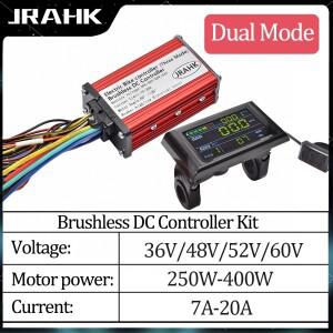 LCD 디스플레이가있는 JRAHK 전기 스쿠터 컨트롤러 전자 자전거 브러시리스 모터 36V-48V-60V 250W-400W 액
