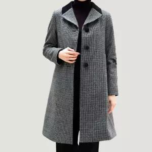 [롯데백화점]비꼴리끄 울 잔지도리 하프 코트 B254WH3020