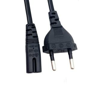 1.5M EU 전원 케이블 Dell 노트북 충전기 용 2pin IEC320 C7 연장 코드 Canon Epson 프린터 라디오 스피커