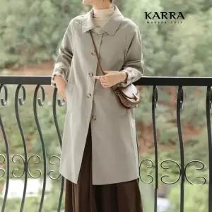 카라(KARA) KARRA 77까지)싱글체크라이닝코트_A4S0469