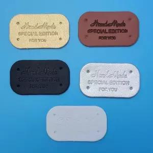 오너클랜 WL 인조가죽 핸드메이드라벨 라벨택 가죽핸드메이드 가죽라벨 핸드메이드가죽라벨