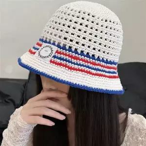 엔비 썸머 마린 버킷햇 헬렌 벙거지 스트라이프 밀짚 썬 모자 