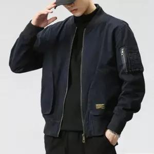 남성용 오버핏 항공점퍼 블루종 간절기 가을 자켓 봄 아우터 바람막이 스타일리시 데일리 외투 남성 점퍼