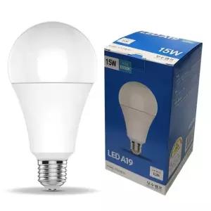 장수램프 A19 LED 벌브 전구 15W E26 주광 다마