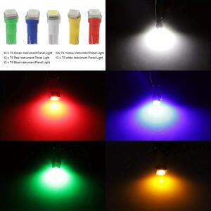 70개 T5 T10 5050-SMD LED 속도계 계기판 클러스터 대시 전구