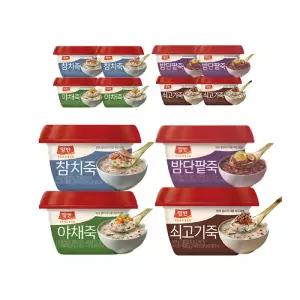 동원 양반 쇠고기죽 287.5g+야채죽 287.5g+밤단팥죽 285g+참치죽 287.5g 각 3개 (총12개)