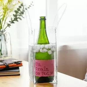 아이스 샴페인 와인칠링 PVC 와인쿨러백 투명