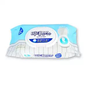 비데물티슈 60매 캡형 화장실용 물에녹는 변기에버리는 휴대용비데 비데용 물티슈 비데