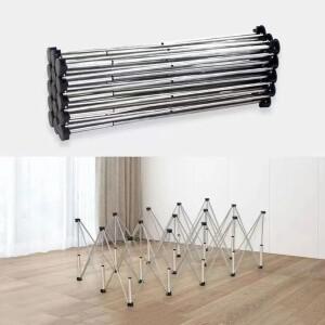 조정 가능 73-82cm 접이식 거미 다리 스테인레스 스틸 휴대용 작업 책상 랙 Sawhorse 지원  텔레스코픽