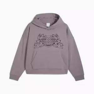 푸마 PUMA X 립앤딥 박시 그래픽 후디 TR 플럼 잼 632414 64 5269714