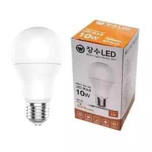 벌브 LED 전구 10W E26 전구색 다마 장수램프 A19