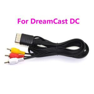 DreamCast DC 오디오 AV 어댑터 라인 용 SEGA 1.8m 케이블 스피커 DVD 3RCA 변환기 코드