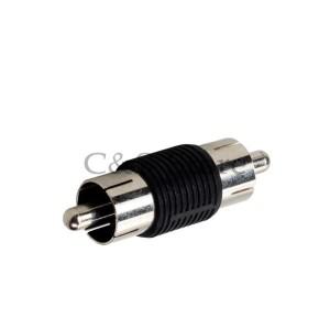 2/5pcs RCA 남성-남성 플러그 잭 1Pin AV 오디오 연장 케이블 커넥터 모니터 어댑터