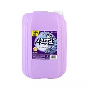 샤프란 섬유유연제 20L 퍼플 대용량 업소용 식당용 기관 세제 가정용