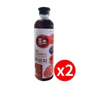 홍초 복분자 900ml, 2개