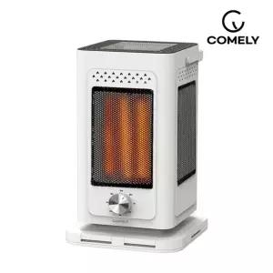 코멜리 CYH-C2000KQ 카본램프 오방난로 2000W 5방향 전기난로 전기히터 풋터치 발터치 타이머 5단조절 가정용 사무실 이동식 난방기