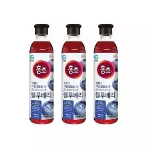 청정원 홍초 블루베리 900ml, 3개