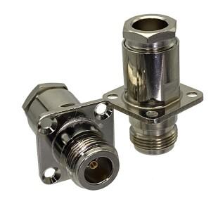 N암 잭 플랜지 클램프 커넥터, 4 홀 25mm, RG8 RG213/214 LMR400 케이블 와이어 1 개