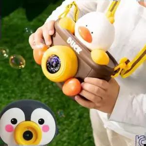 멜로디 카메라 자동 버블건 비눗방울 놀이 배터리포함
