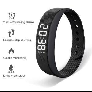 스마트 팔찌 LED 디지털 방수 스마트 시계 Smartband 실행 보수계 모니터 스마트 밴드 진동 알람 알림