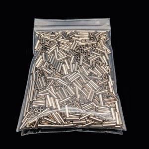 100pcs 낚시 라인 커넥터 고정 액세서리 압착 슬리브 구리 튜브 와이어 파이프 압착 슬리브 잉어 낚시 액세서리 Pesca