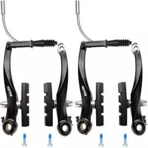 루조이 자전거 브레이크 세트 산악자전거 V 타입 교체 MTB 로드바이크 BMX E 블랙 2개