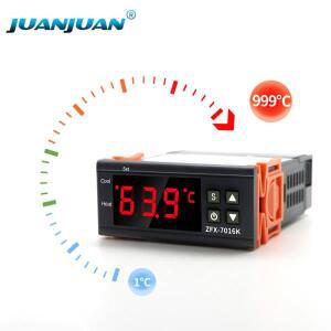 ZFX-7016K 온도 컨트롤러 LCD 디지털 조절기 스위치 정확도 가정용 K 형 센서가