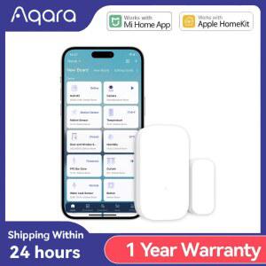 글로벌 버전 Aqara 도어 및 창 센서 Zigbee 스마트 홈 APP 무선 원격 모니터 MCCGQ11LM Mi Home HomeKit과 함께 작동