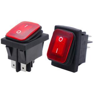 2pcs 30A 전원 스위치 125V/250V AC 보트 로커 ON/Off UL 인증서 방수 4 핀 토글
