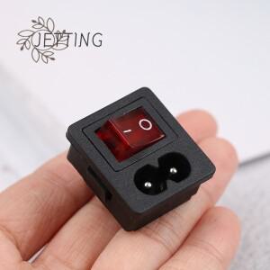 레드 로커 스위치 퓨즈 입구 전원 소켓 커넥터 플러그 250V AC