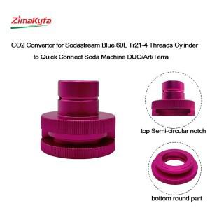 소다스트림 블루 60L Tr21-4 나사형 실린더를 퀵 커넥트 머신 DUO/Art/Terra/Crystal 3.0에 연결하는 CO2