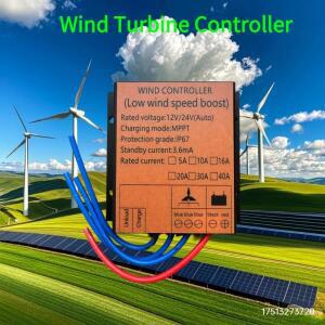 1000-5000W MPPT 충전 컨트롤러 12V/24V 자동 48V 10A-40A 풍력 터빈 발전기 방수 레귤레이터 정류기 공장