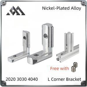 L코너 브래킷 2020 알루미늄 프로파일 압출 커넥터 액세서리 3d 프린터 DIY CNC 용 패스너 부품 피팅