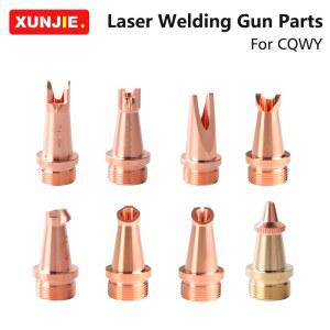 XUNJIE 레이저 용접 헤드 노즐 구리 휴대용 스레드 M16 유형 A H CQWY SUP 휴대용 용접 기계 용 절단 노즐