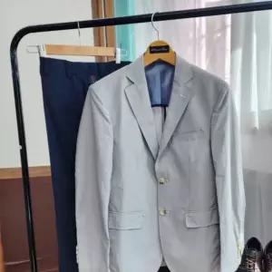 중년 남성 봄가을 라이트그레이 자켓 데일리 아우터