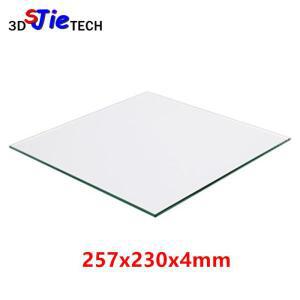 257x230x4mm UM2 유리 빌드 플레이트 인쇄 가열 침대 3D 프린터 부품 용 고 붕규산염 테이블