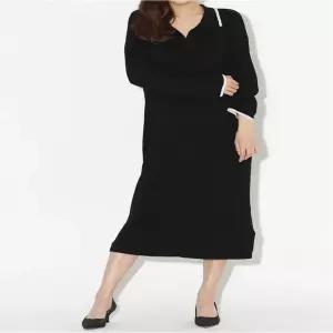 여자 루즈핏 카라 니트롱원피스 긴팔니트원피스 4컬러