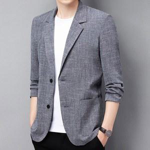 남성 여름 얇은 경량 재킷 중년 신사 캐주얼 캐주얼 자켓