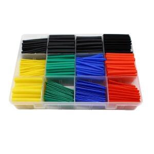 127-800pcs 열 수축 튜브 포장 키트 전기 연결 와이어 케이블 슬리브
