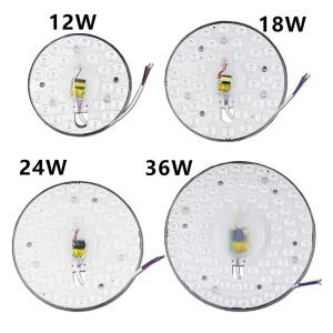 LED 링 패널 라운드 라이트 12W 18W 24W 36W 천장 조명 AC 220V-240V DIY