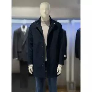 트루젠 네이비 스탠카라 트렌치코트 TH6613001014