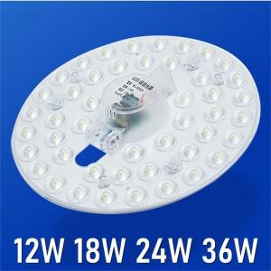12W 18W 24W 36W LED 링 패널 원형 조명 에너지 절약형 천장 램프 모듈 라이트 보드 홈