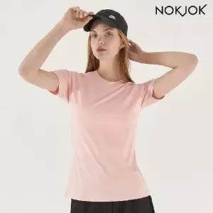 녹족 요가복 필라테스복 에센셜 쿨링 반팔티 P.핑크