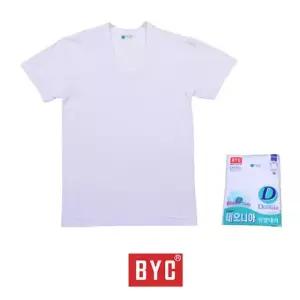 BYC 데오니아 가공 남성 백색 반팔 런닝-110 러닝 빅사이즈속옷