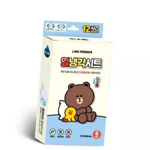 (올핀)라인프렌즈 열냉각시트 어린이용 냉각패치