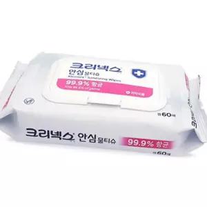 (다올)크리넥스 손제정 물티슈 60매 보습소독 아기물티슈