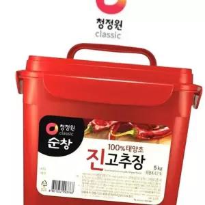 (다올)청정원 햇살담은 태양초고추장 5k 찰고추장