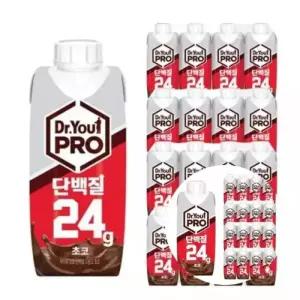 단백질 드링크 오리온 닥터유프로 초코맛 250mlx24입 고함량 프로틴 음료 헬스 및 운동 간식용