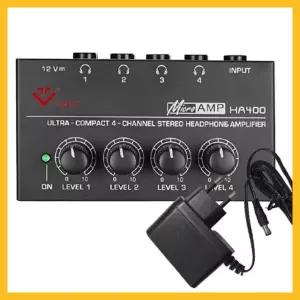 VTHA-400 헤드폰 분배기 헤드폰 믹서 개별볼륨조절