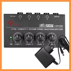 VTHA-400 헤드폰 분배기 헤드폰 믹서 개별볼륨조절